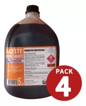 Aceite Impregnante. 5 Litros Protección Madera. Pack 4 Unid
