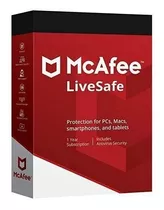 Mcafee Livesafe 1 Año Dispositivo Ilimitados Ultima Versión/