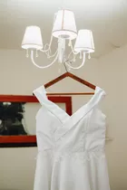 Vestido Novia - Falda Con Tajo Y Desmontable - Blanco 