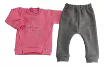 Conjunto Bebe Nena Frisa Beba Abrigo Invierno Nena Niña