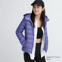 Campera Uniqlo Ultra Light Down Parka Mujer Violeta Original