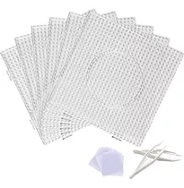 Fuse Bead Boards, 6pcs 5mm Large Square Clear Plastic B...