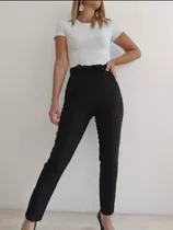 Pantalon Bengalina Elastizado Con Lazo Y Bolsillos Laterales