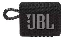 Caixa De Som Portátil Bluetooth Jbl Go 3 4.2w À Prova D'água Cor Preto