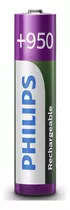 Pila Recargable Aaa Philips 950 Mah - Blister X 4 Unidades!!