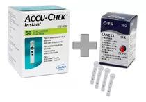 50 Tiras Reactivas Accu Check Instant + 50 Lancetas Softclix