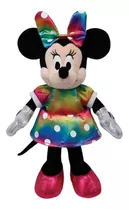 Brinquedo Pelucia Ty Beanies Minnie Vestido Colorido 3718