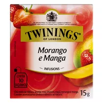 Chá Twinings Morango E Manga Em Sachê 15 G 10 U