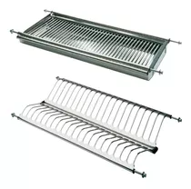 Platera Escurridor Acero Inoxidable 80cm Empotrable