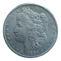 Moneda De 1 Dolar Morgan De 1.885 Estados Unidos Plata