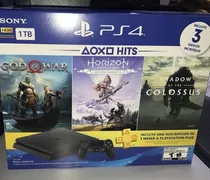 Consola Playstation 4 Slim + 3 Juegos Hit