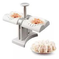 Maquina Manual De Dumplings Empanadas Doble Molde Rapido Color Blanco