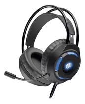 Fone De Ouvido Gamer Com Microfone Oex Headset Kaster Preto Cor Da Luz Azul
