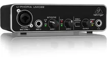 Placa De Audio Behringer Umc22 Grabacion Interfaz Asio 18c