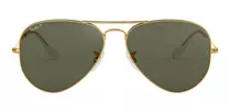 Anteojos De Sol Ray-ban Aviator G-15 Green Polarizado 58