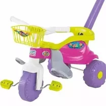 Triciclo Passeio Infantil Haste Pedal Magic Toys