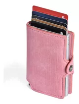 Billetera Mujer Cuero Limited Wallet - Tarjetero Rfid Pink