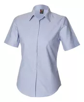 Camisa Para Dama Mangas Cortas Tela Oxford 