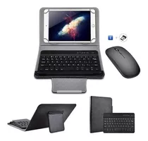 Funda De 9 A 10 Pulgadas Con Teclado Bluetooth Ratón Tablet