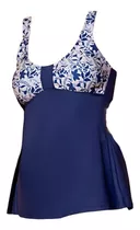 Malla Tankini Taza Estampada Tiro Corto Bianca Mare 24238