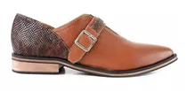 Zapato Clasico Cuero Mujer Vestir Briganti Goma Mccz33074