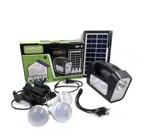 Kit Solar Emergencia Camping 220v Ampolletas 36hrs / Gd-8