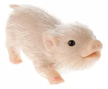 Bebê Porquinho Mini Reborn Silicone Sólido Leitão Pig Animal
