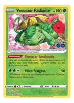 Carta Pokémon Venusaur Radiante - Pokémon Go 