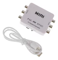Pal Ntsc Para Ntsc Pal Conversor Mini Tv System Adapter