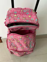 Mochila De Rueditas Rosa Marca Giotto