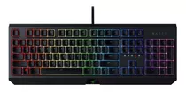 Teclado Gamer Razer Blackwidow Qwerty Green Inglés Us Color Negro Con Luz Rgb