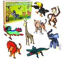 Brinquedo Educativo Quebra Cabeça 3d Animais Criativo 