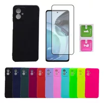 Capa Capinha Case + Pelicula De Vidro Para Motorola Moto G14