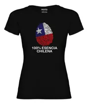 Polera Mujer Estampado Esencia Chilena