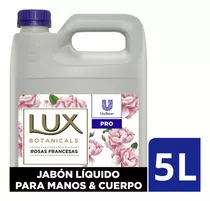 Jabon Liquido P/ Manos Y Cuerpo Lux Rosas Francesas 5 Litros