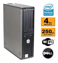 Cpu Dell Optiplex 330/360/745 Pentium 4gb Hd 250gb Dvd Wifi