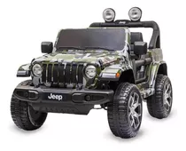 Jeep Wrangler Camuflado R/c Eletrico 12v Bandeirante