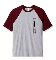 Remera Ranglan Estampada Hombre Mujer Niño Niña Gris Bordo