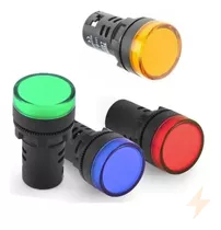 Luz Piloto De 12-24v Ad16-22ds 22mm Varios Colores