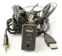 Conector De Montaje Embutido Para Coche, Barco, Usb, Tipo C