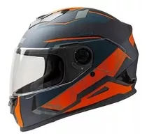 Casco Para Moto Integral Hawk Rs1 Alpha Naranja Mate Talle S