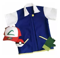 Fantasia Cosplay Ash Pokémon Infantil 