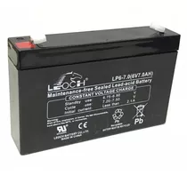 Bateria Leoch Lp6-7.0 6vcc 7ah Electrolito Absorbido