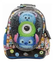 Mochila Espalda 18 PuLG Tsum Tsum Lentejuelas Disney