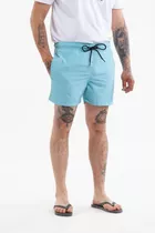 Short De Baño Liso Para Hombre 