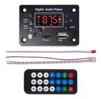 Módulo Mp3 Usb/fm/aux Bluetooth Pantalla Control Remoto 12v