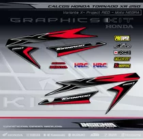 Calcos Honda Tornado - X- Project Red -  Insignia Calcos