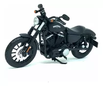Moto Harley Davidson Sportster Iron 883 2014 1:12 Maisto Cor Preto