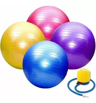 Pelota Pilates Esferodinamia 65cm Reforzada +inflador El Rey