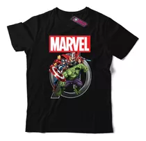 Remera Marvel Capitan America Hulk Superheroes Mv24 Dtg